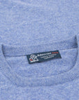 Robert Old - Lapis Blue Highclere Cashmere Crew Neck Sweater CASHMERE Robert Old