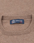 Robert Old - Mocha Brown Highclere Cashmere Crew Neck Sweater CASHMERE Robert Old