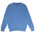 Airforce Blue Huntley 2ply Rib Crew Neck Cashmere Sweater CASHMERE Robert Old