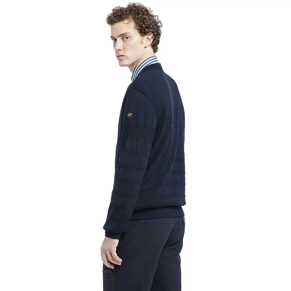Paul & Shark - Navy Wool Crewneck Jumper KNITWEAR Paul & Shark