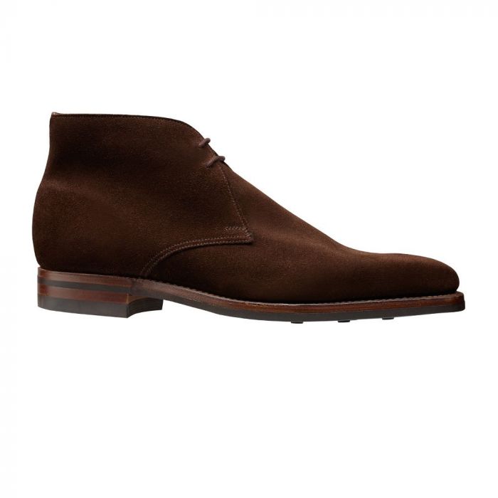 Crockett & Jones - Dark Brown Tetbury Suede Boots SHOES Crockett & Jones