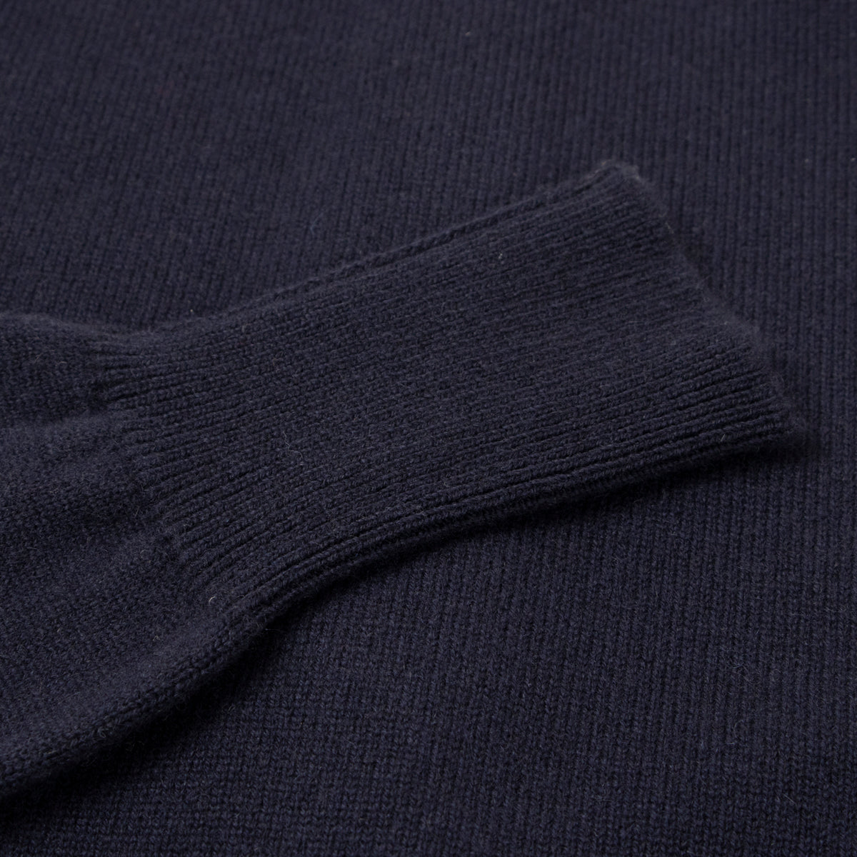 The Barra 4ply Full Zip Cashmere Cardigan - Dark Navy/Lapis Suez CASHMERE Robert Old