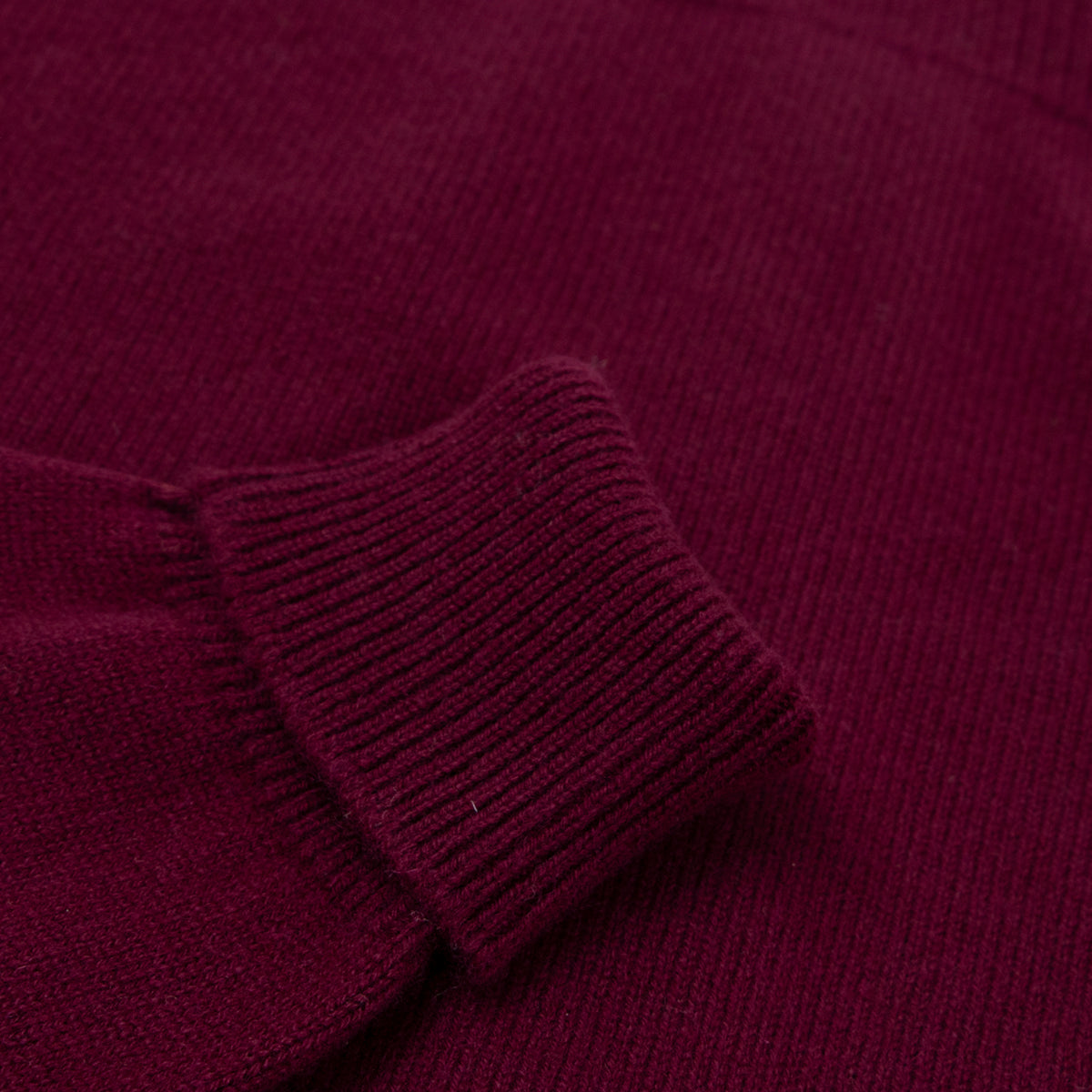 The Barra 4ply Full Zip Cashmere Cardigan - Pompeii Red - Astrakhan CASHMERE Robert Old