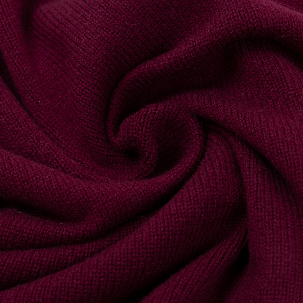 The Barra 4ply Full Zip Cashmere Cardigan - Pompeii Red - Astrakhan CASHMERE Robert Old