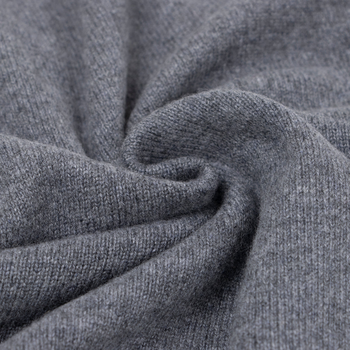 The Barra 4ply Full Zip Cashmere Cardigan - Smog Grey / Brume CASHMERE Robert Old