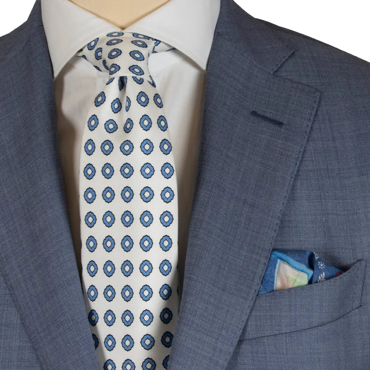 Light Blue 100% Wool Suit SUITS Robert Old