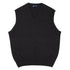 Robert Old - Charcoal Blenheim Cashmere Sleeveless V-Neck Sweater CASHMERE Robert Old