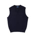 Robert Old - Dark Navy Blenheim Cashmere Sleeveless V-Neck Sweater CASHMERE Robert Old