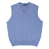 Robert Old - Lapis Blue Blenheim Cashmere Sleeveless V-Neck Sweater CASHMERE Robert Old
