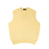Robert Old - Lemon Frost Blenheim Cashmere Sleeveless V-Neck Sweater CASHMERE Robert Old
