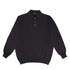 Charcoal Oban 3 button 2ply Cashmere Polo Sweater CASHMERE Robert Old