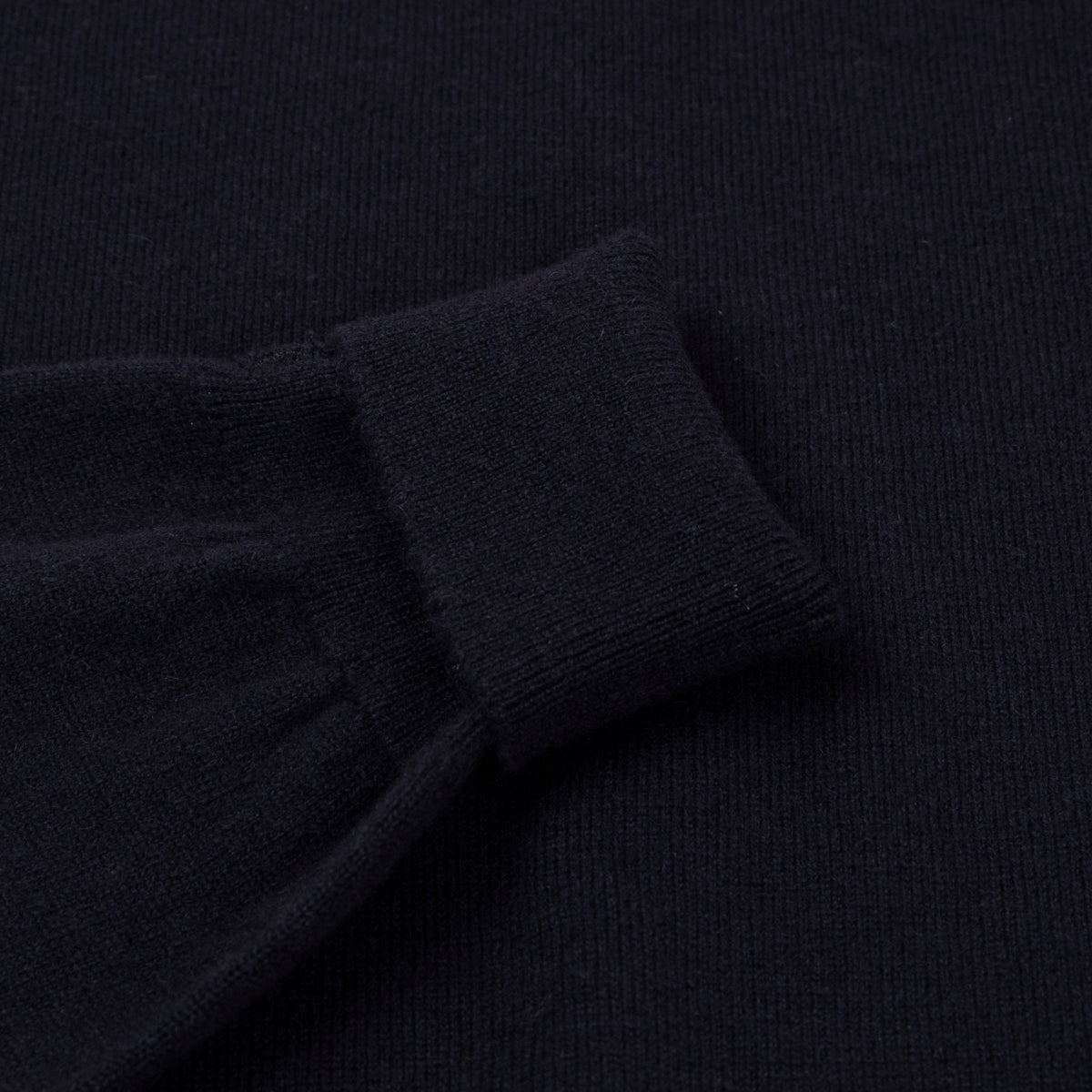 Dark Navy Oban 3 button 2ply Cashmere Polo Sweater CASHMERE Robert Old