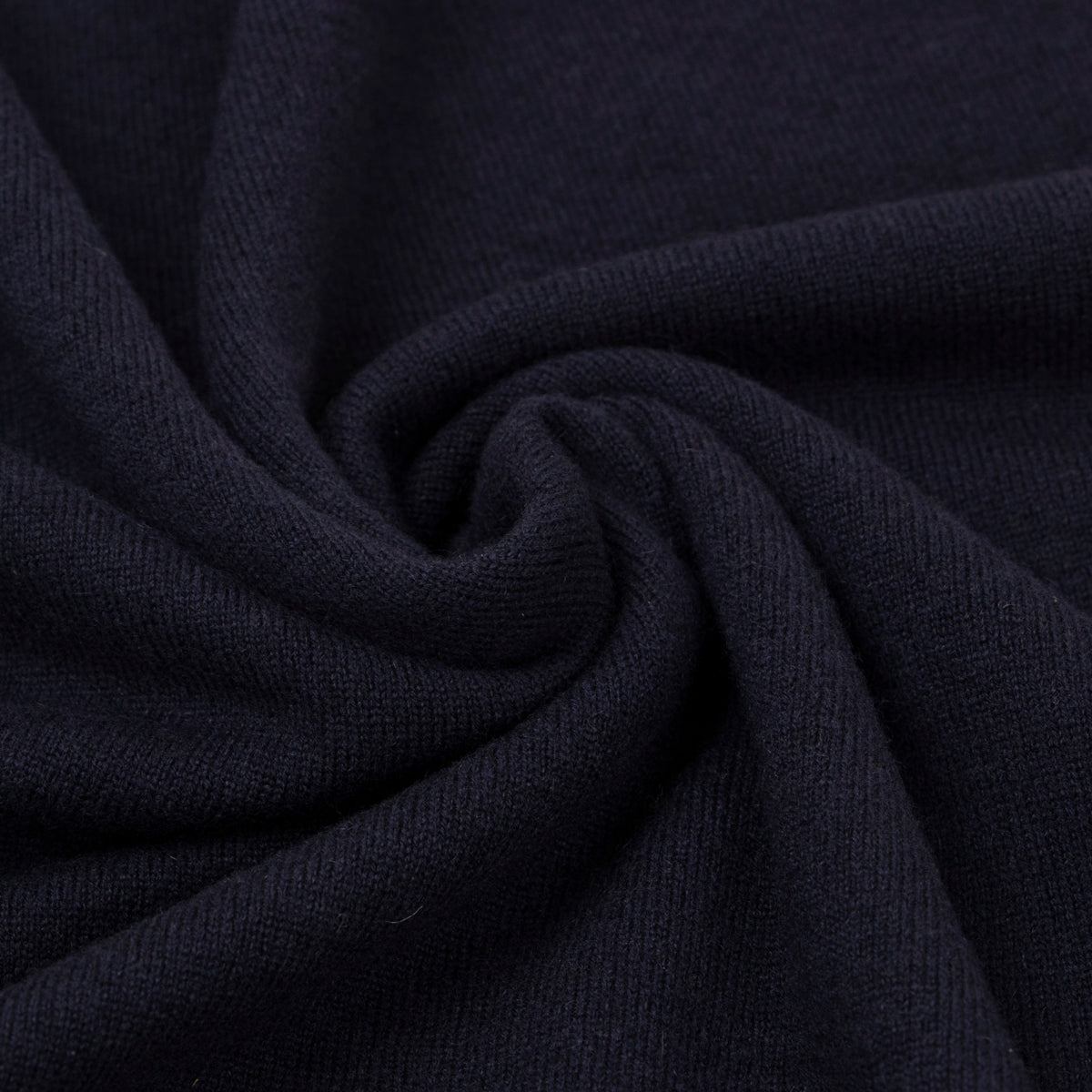 Dark Navy Oban 3 button 2ply Cashmere Polo Sweater CASHMERE Robert Old