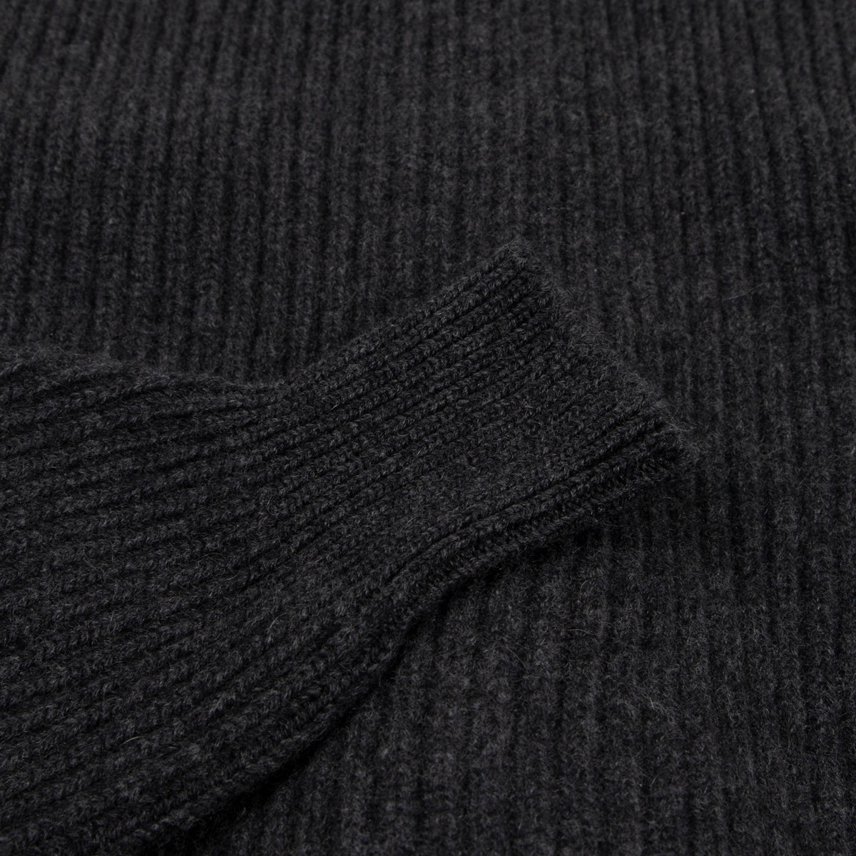 Charcoal Grey Colonial 8ply Cashmere Shawl Cardigan CASHMERE Robert Old
