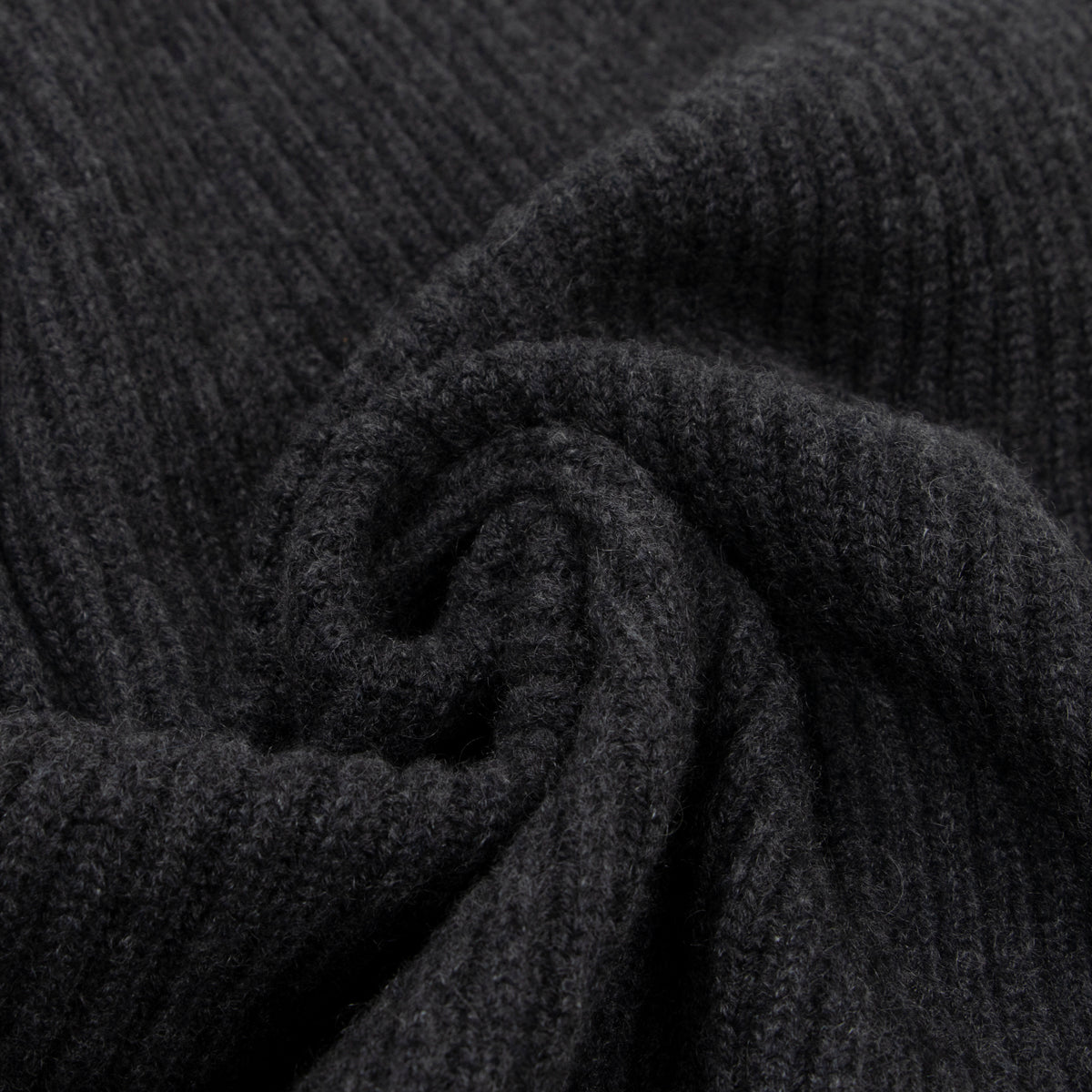 Charcoal Grey Colonial 8ply Cashmere Shawl Cardigan CASHMERE Robert Old