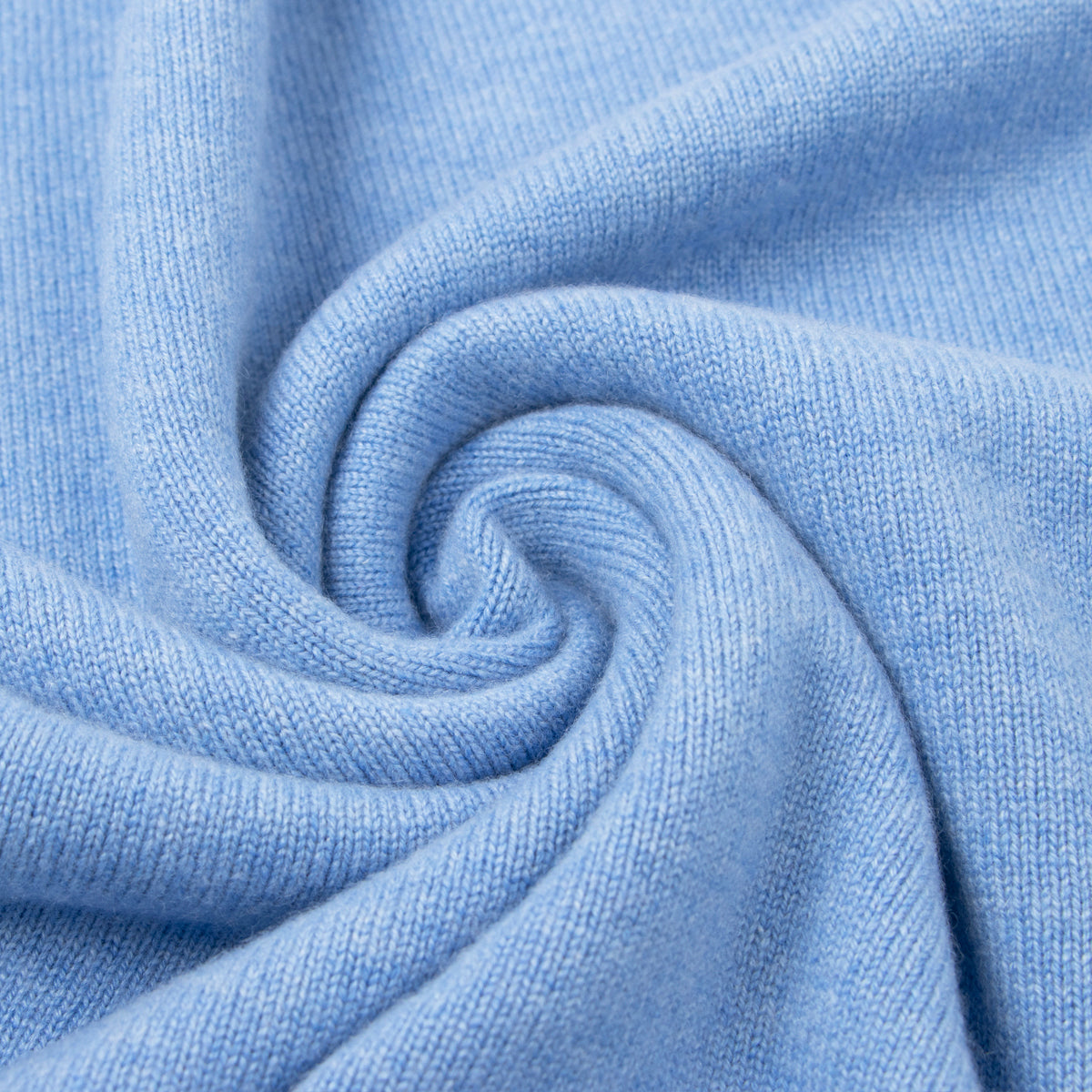The Bowmore 1/4 Zip Neck Cashmere Sweater - Lapis Suez / White Undyed CASHMERE Robert Old