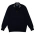 Robert Old - The Bowmore 1/4 Zip Neck Cashmere Sweater - Nero Navy / Derby CASHMERE Robert Old