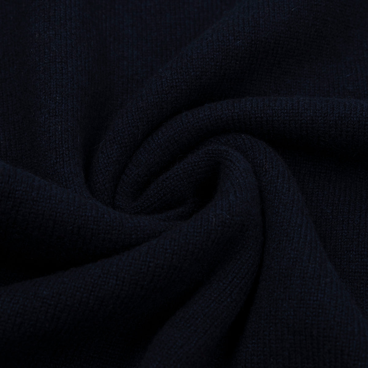 The Bowmore 1/4 Zip Neck Cashmere Sweater - Nero Navy / Derby CASHMERE Robert Old