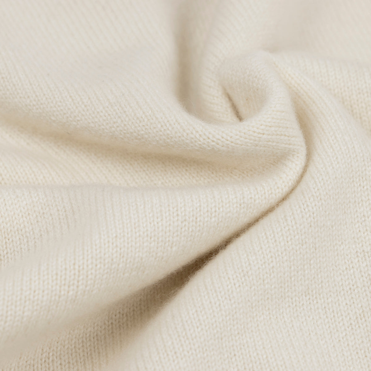 The Bowmore 1/4 Zip Neck Cashmere Sweater - White Undyed / Smog CASHMERE Robert Old