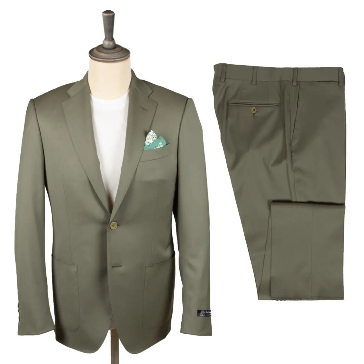 Sage Loro Piana 100% Super 130s Wool Suit SUITS Robert Old