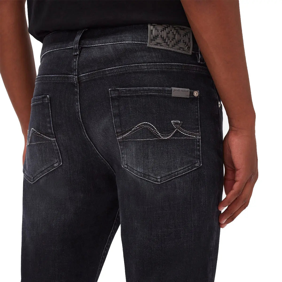 7 For All Mankind - Black Special Edition Slimmy Tapered Jeans JEANS 7 For All Mankind