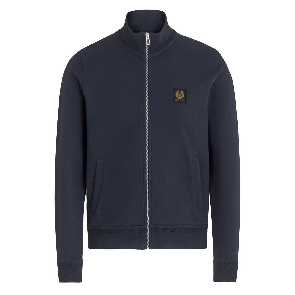 Belstaff - Dark Navy Zip Through Cotton Sweatshirt SWEATS Belstaff