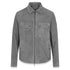 Belstaff - Granite Grey ‘Tour’ Suede Overshirt LEATHERS Belstaff
