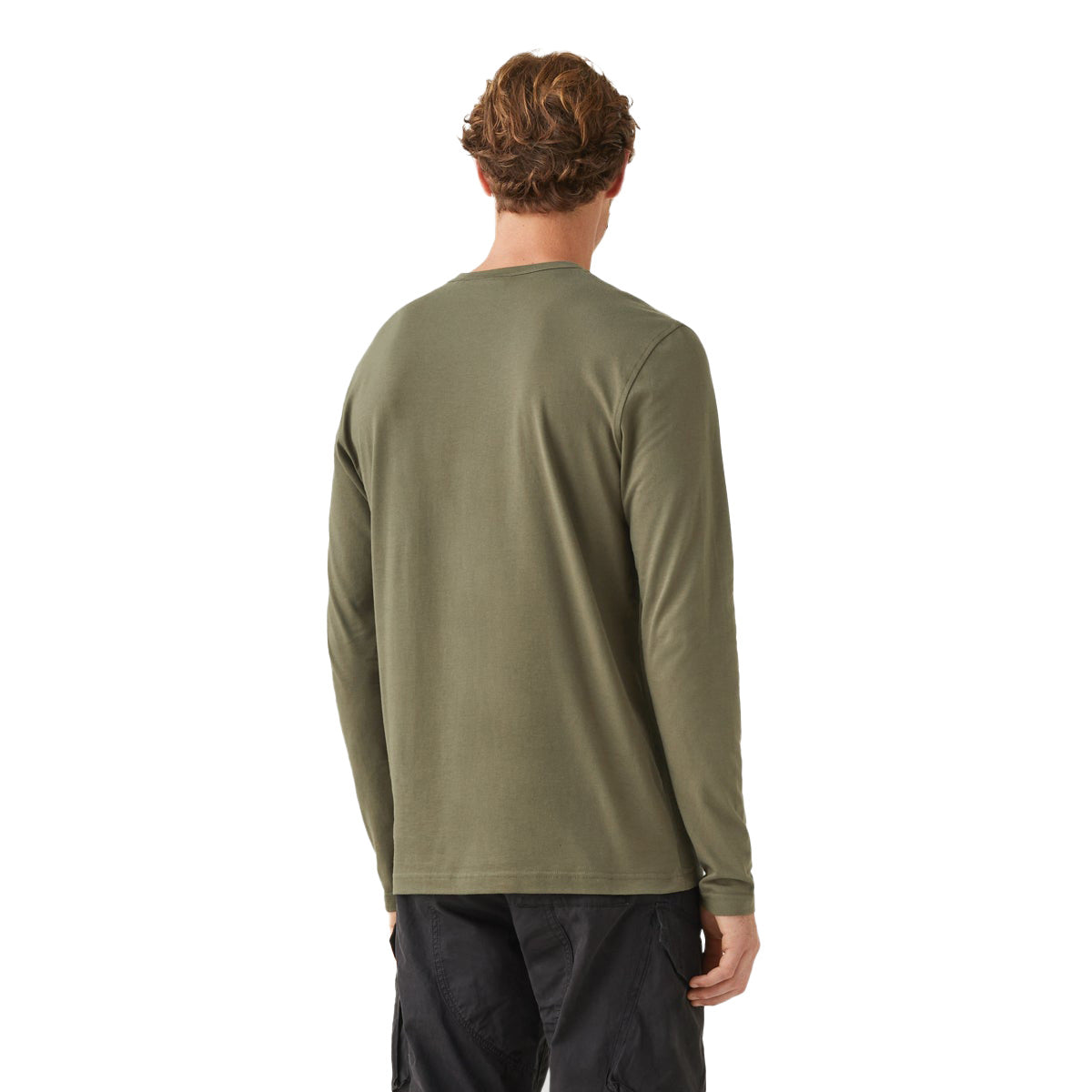 Belstaff - True Olive Long Sleeved Jersey Cotton T-Shirt TEE SHIRTS Belstaff