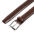 Crockett & Jones - Dark Brown Calf Belt with Silver Buckle BELTS/BRACES Crockett & Jones