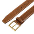 Crockett & Jones - Tan Scotch Country Grain Belt with Antique Brass Buckle BELTS/BRACES Crockett & Jones