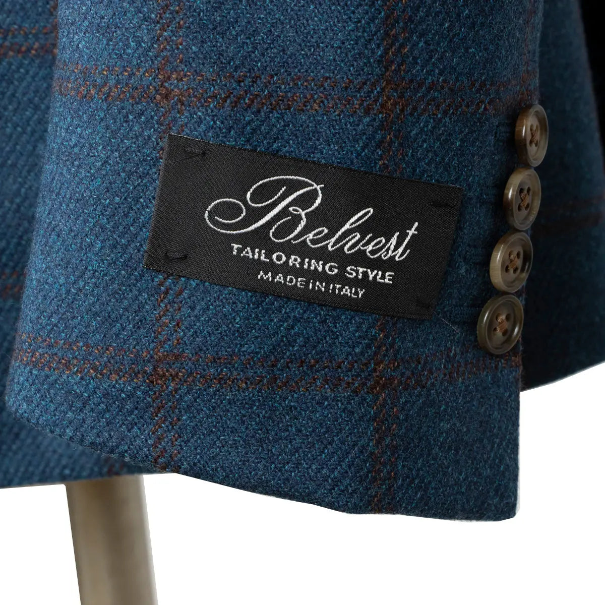 Belvest - Blue Windowpane Check "Jacket in the Box" JACKETS Belvest