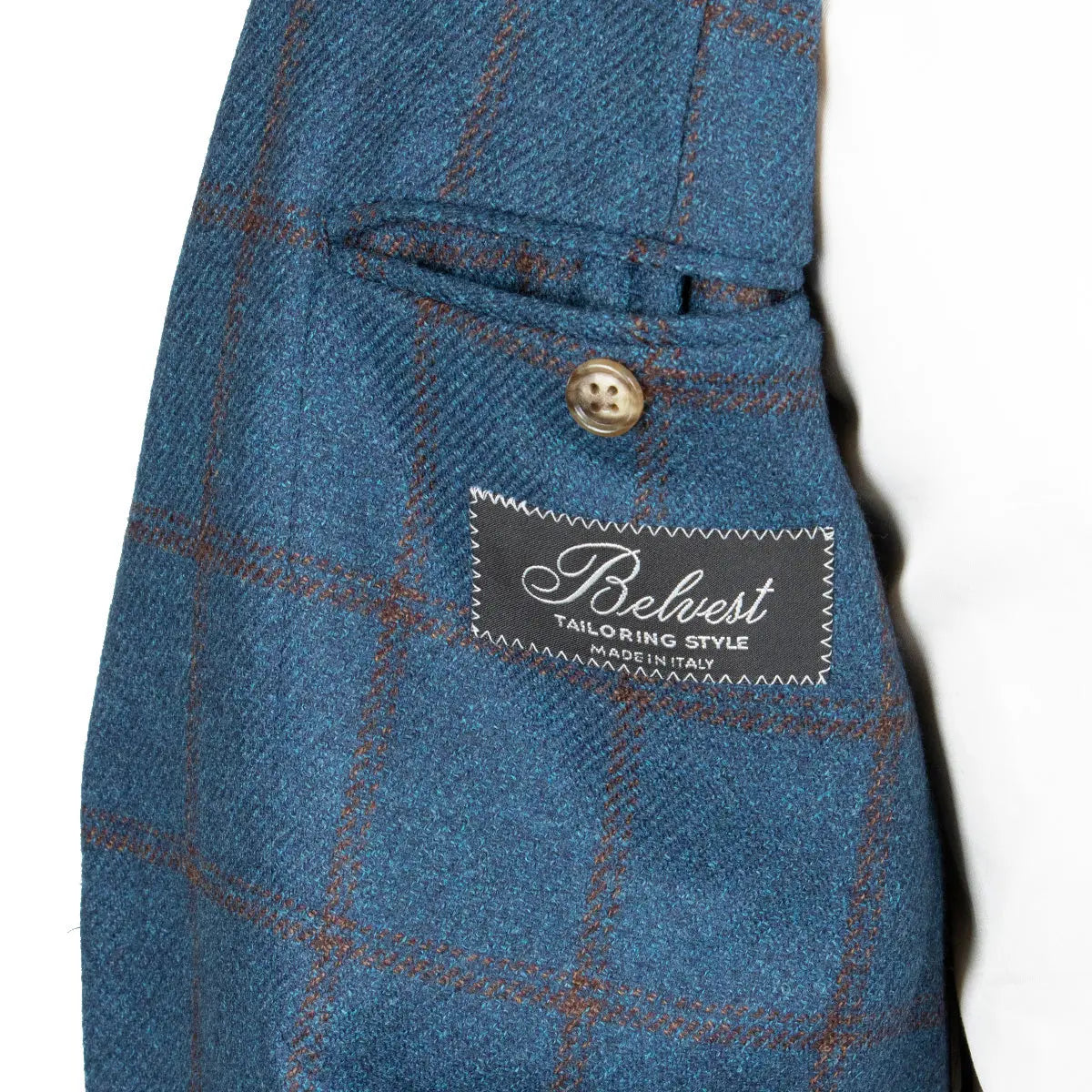 Belvest - Blue Windowpane Check "Jacket in the Box" JACKETS Belvest