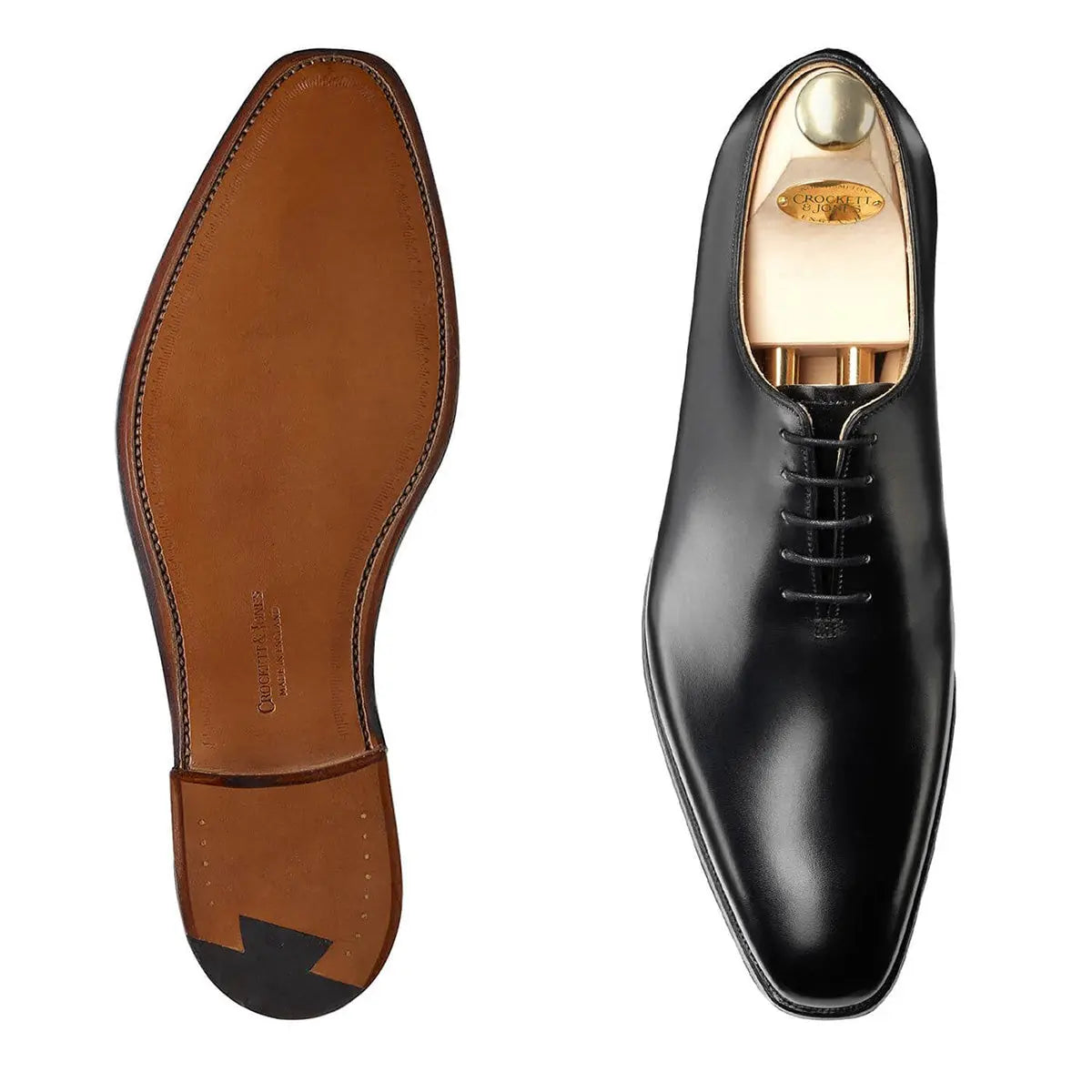 Alex Black Calf Leather Oxford Shoes SHOES Crockett & Jones