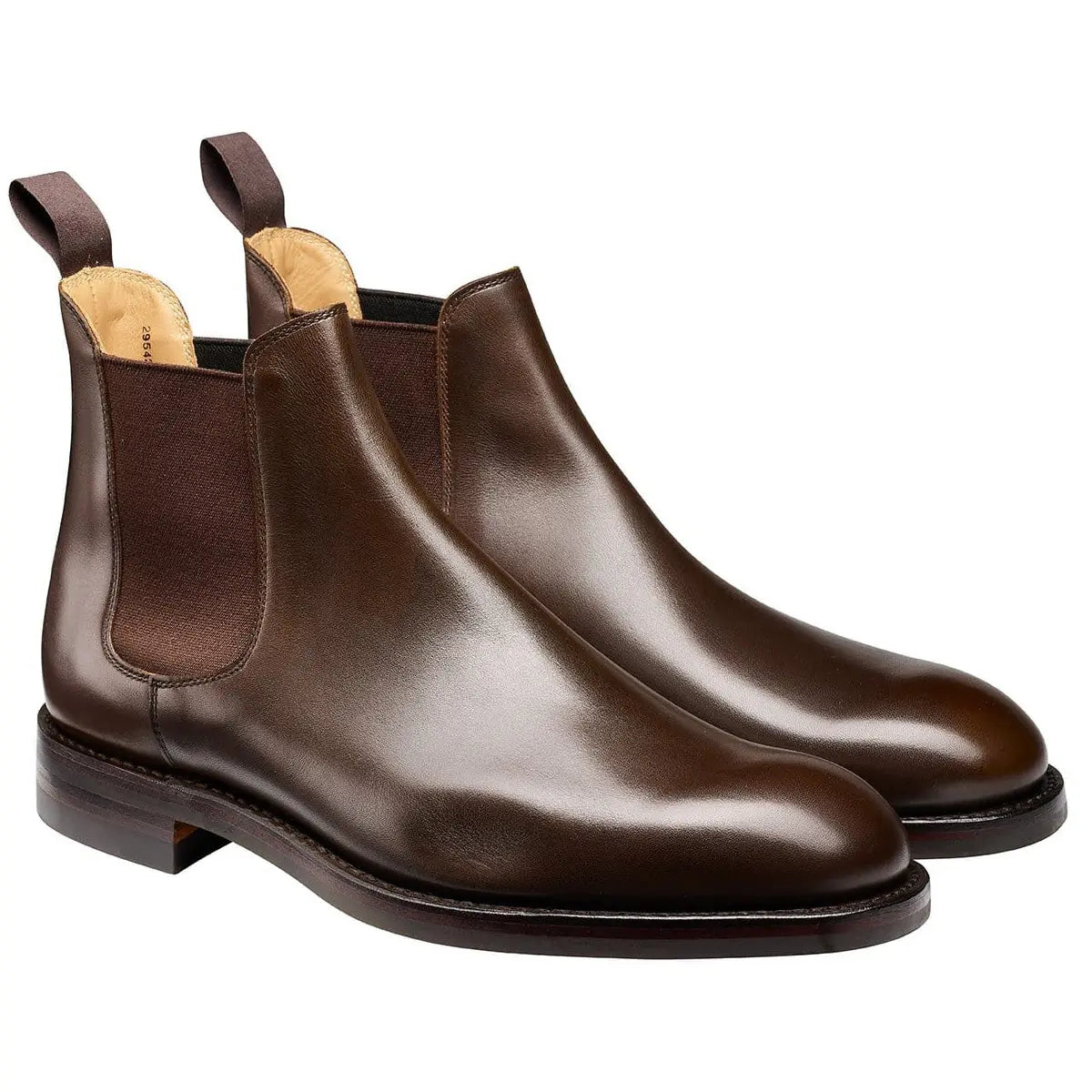 Chelsea 5 Dark Brown Calf Leather Boots SHOES Crockett & Jones