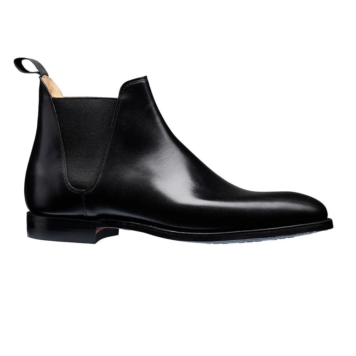 Chelsea 8 Black Calf Leather Boots SHOES Crockett & Jones