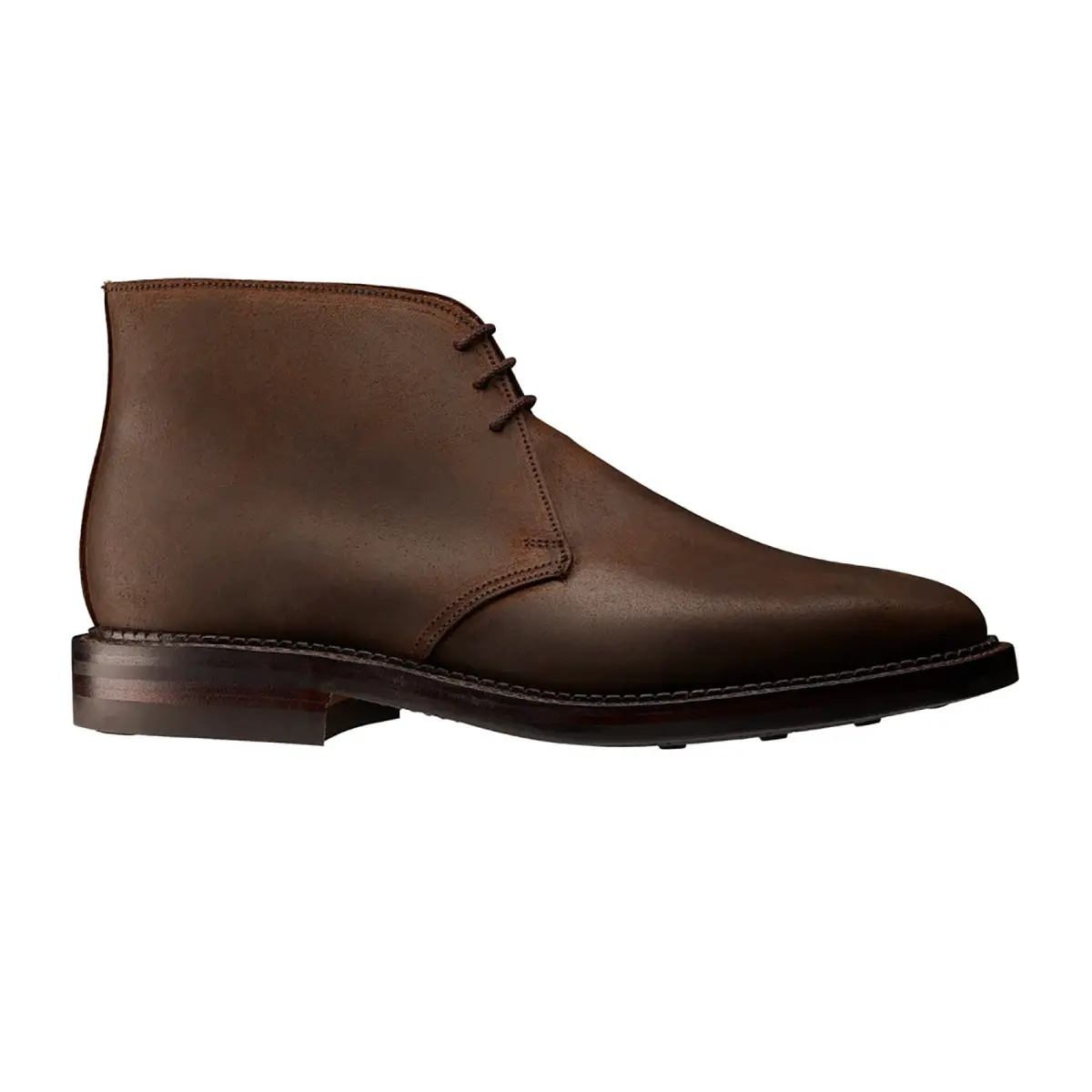 Molton Dark Brown Rough-Out Suede Boots SHOES Crockett & Jones
