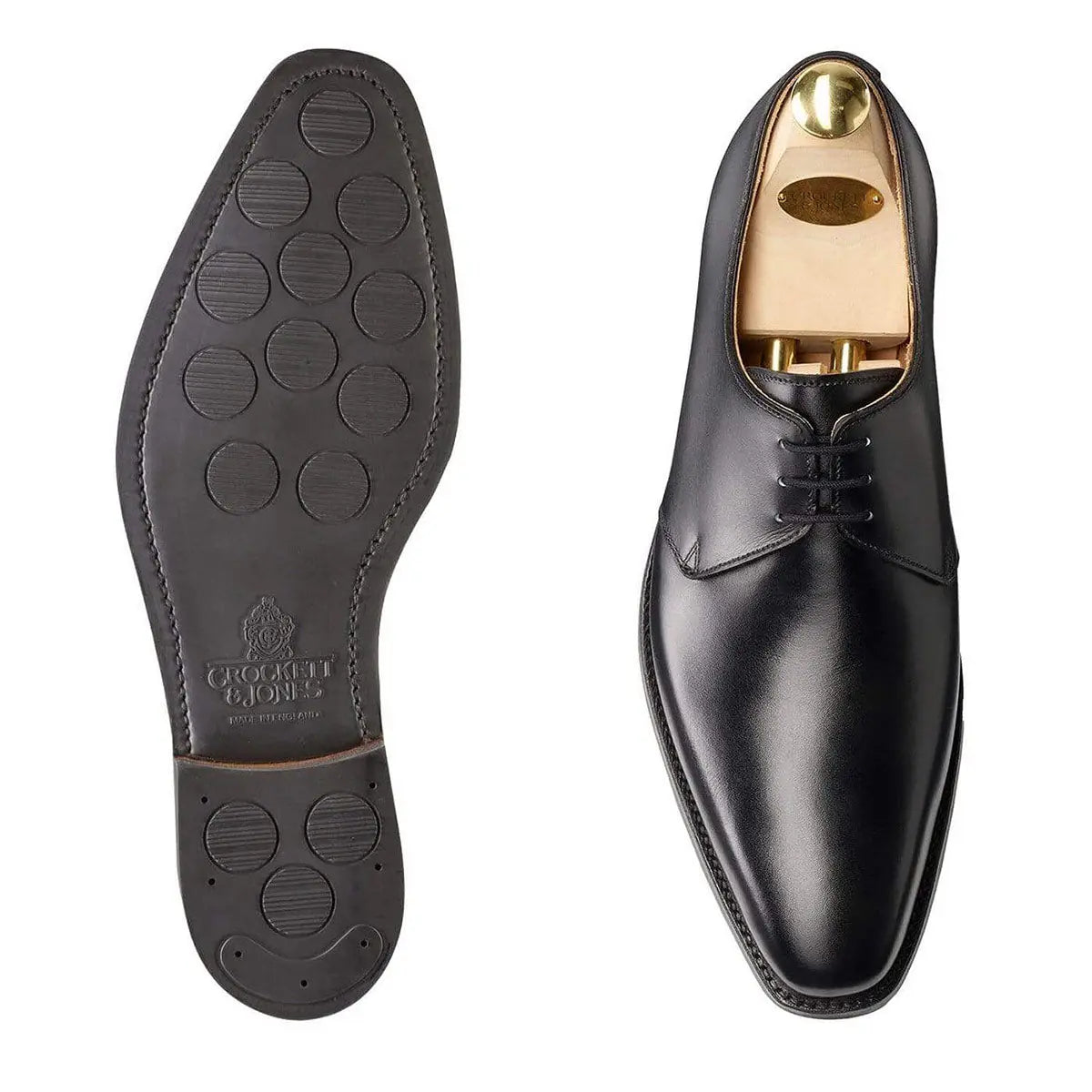 Highbury Black Calf Derby Shoes SHOES Crockett & Jones