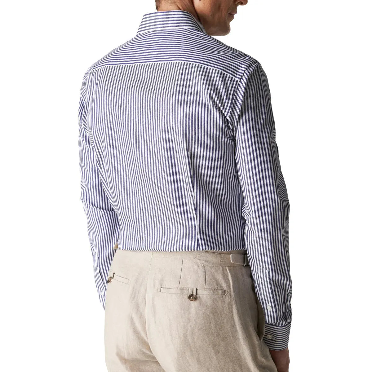 Eton - Dark Blue Bengal Stripe Contemporary Fit Shirt L/S SHIRTS Eton