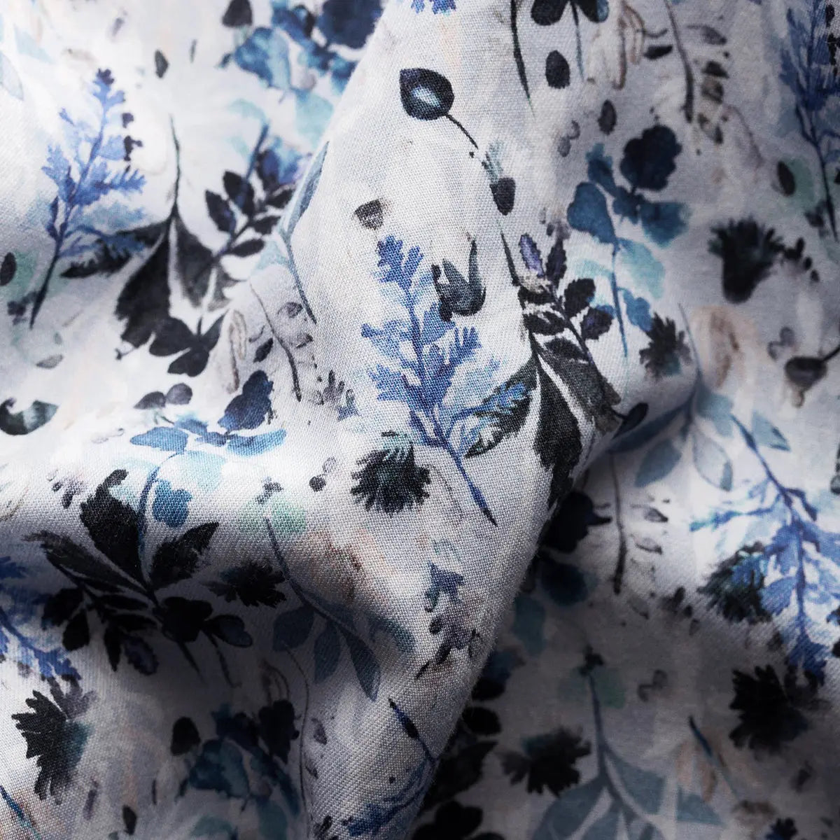 Light Blue Floral Print Slim Fit Shirt L/S SHIRTS Eton
