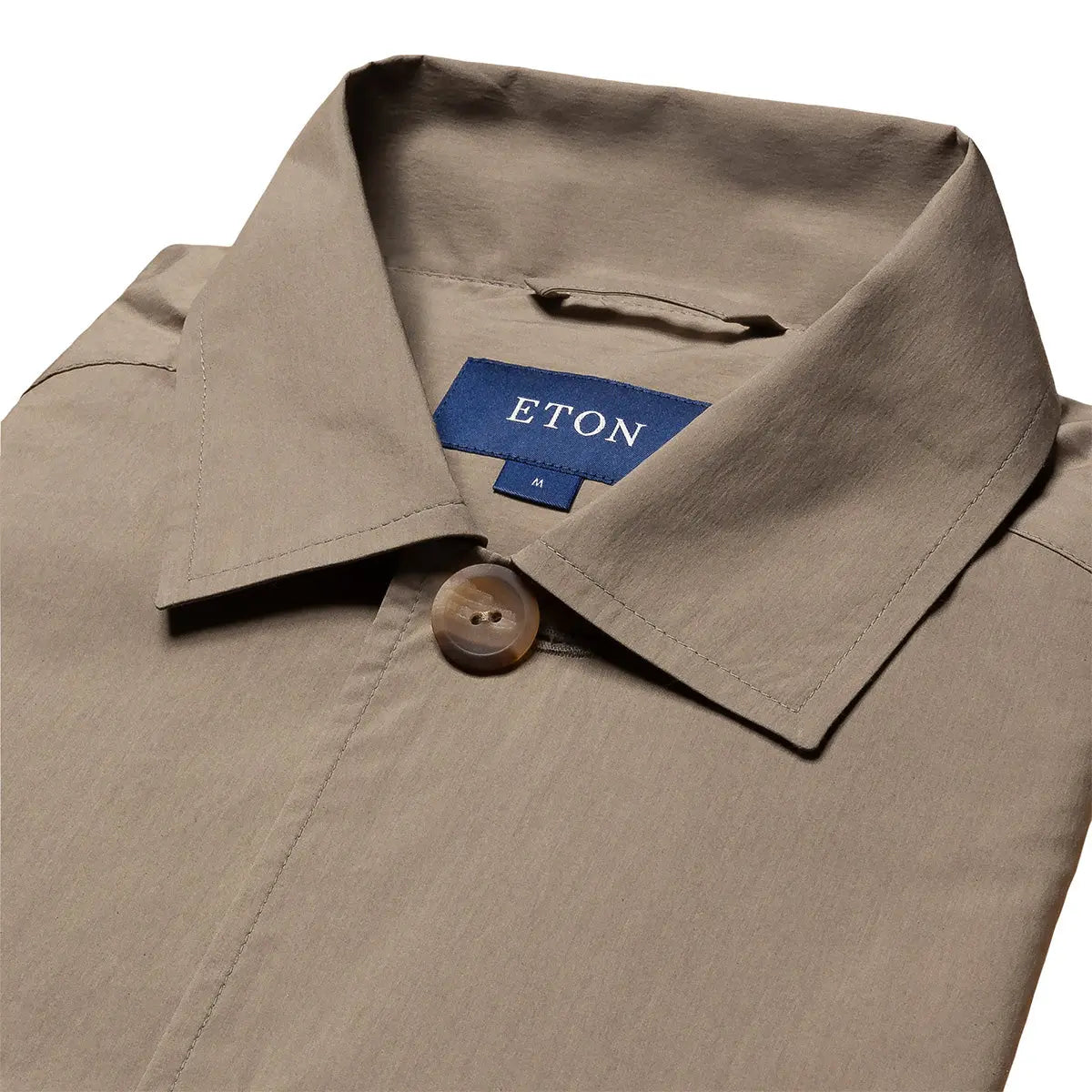 Eton - Light Brown Wind Technical Overshirt L/S SHIRTS Eton