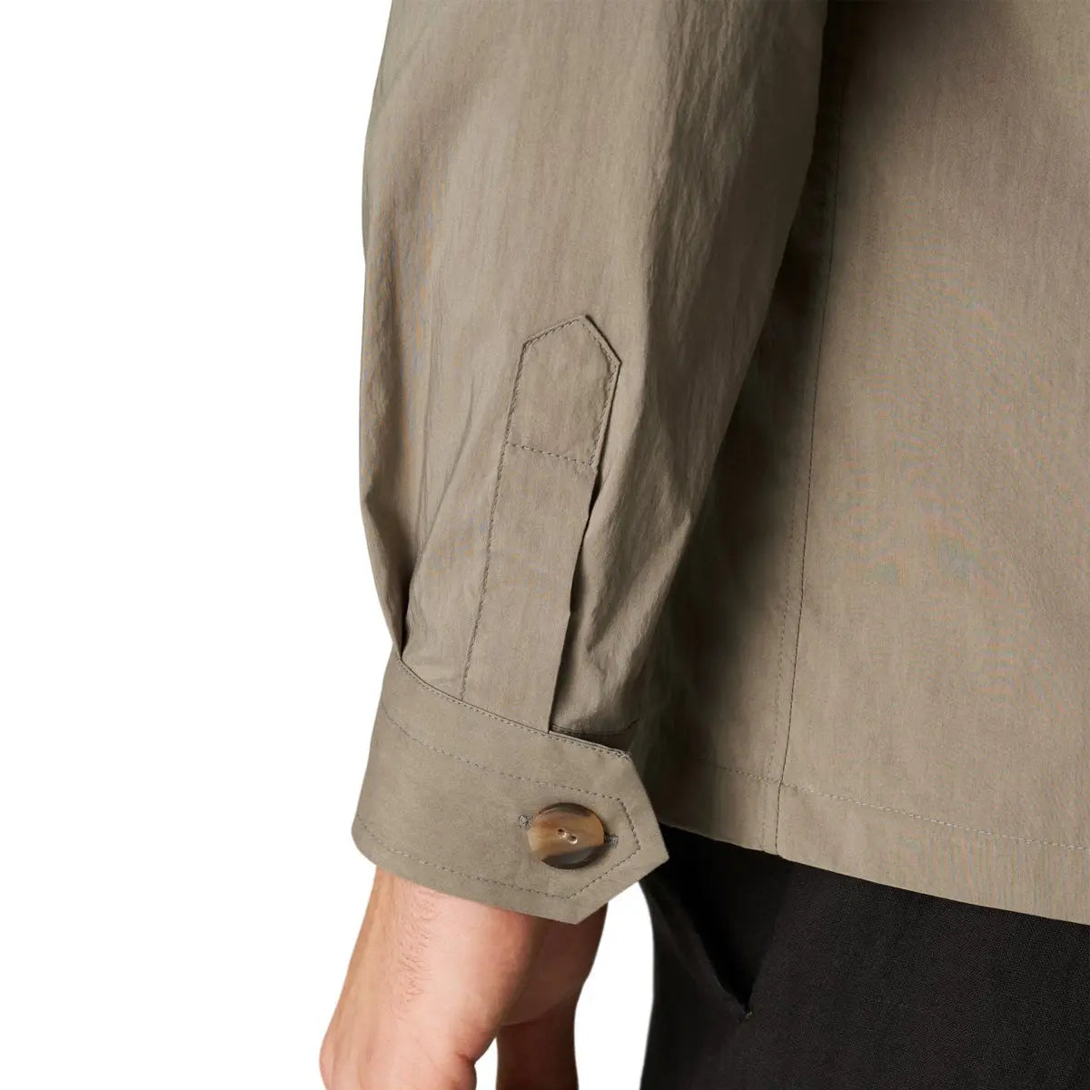 Eton - Light Brown Wind Technical Overshirt L/S SHIRTS Eton