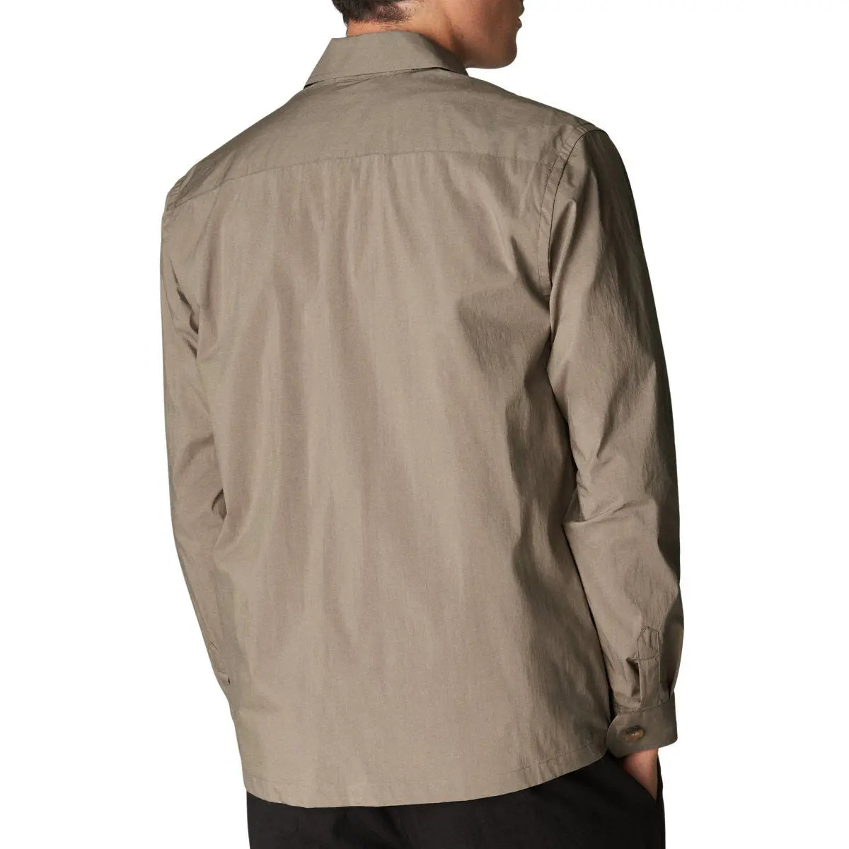 Eton - Light Brown Wind Technical Overshirt L/S SHIRTS Eton