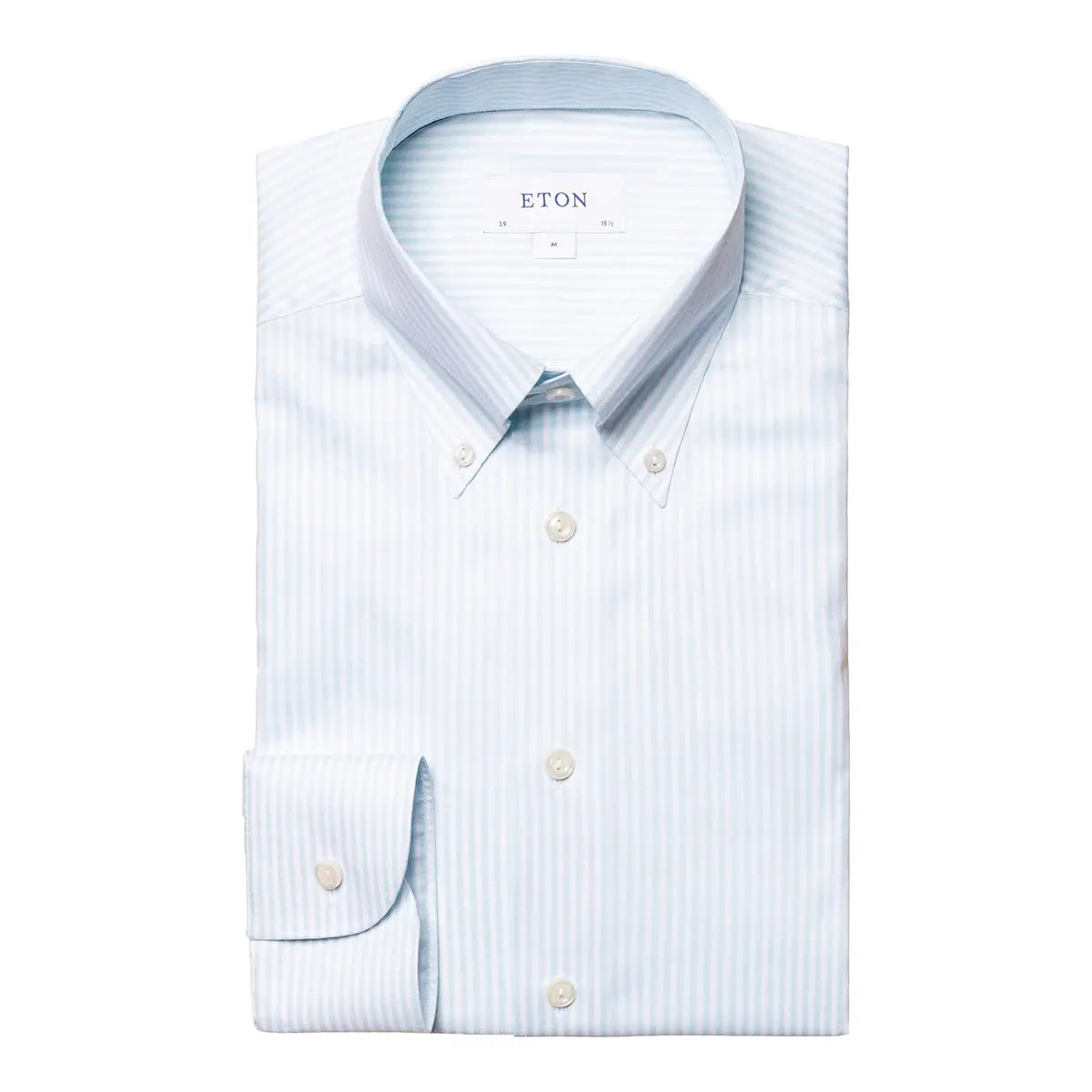 Eton - Light Green Bengal Stripe Oxford Slim Fit Shirt L/S SHIRTS Eton