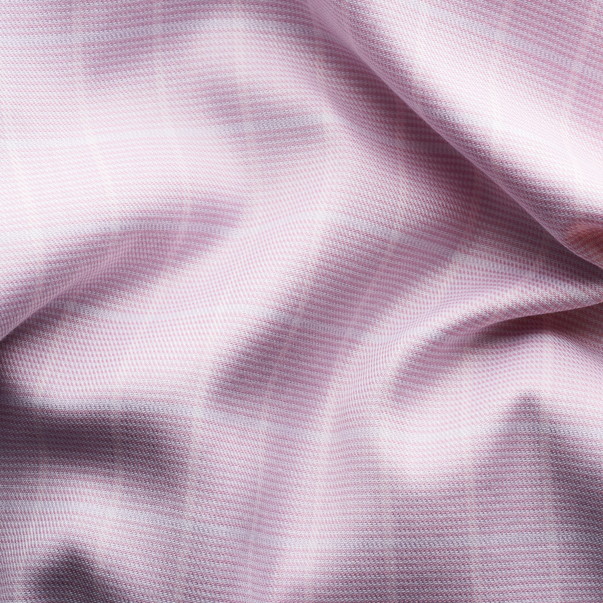 Pink Checked Signature Twill Slim Fit Shirt L/S SHIRTS Eton