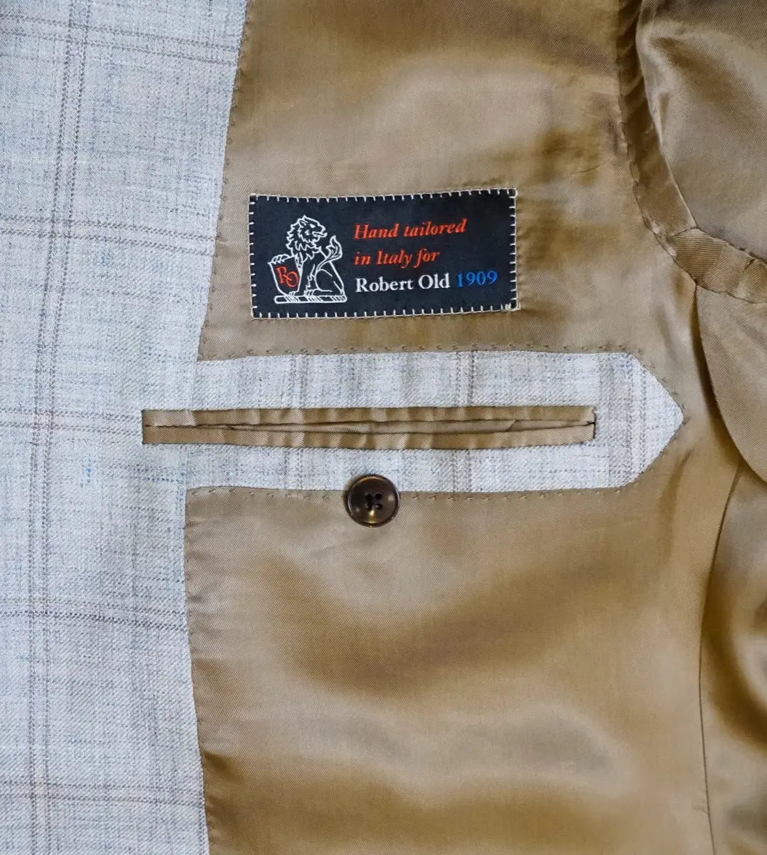 Ice Blue Loro Piana Wool, Silk, & Linen Jacket JACKETS Robert Old