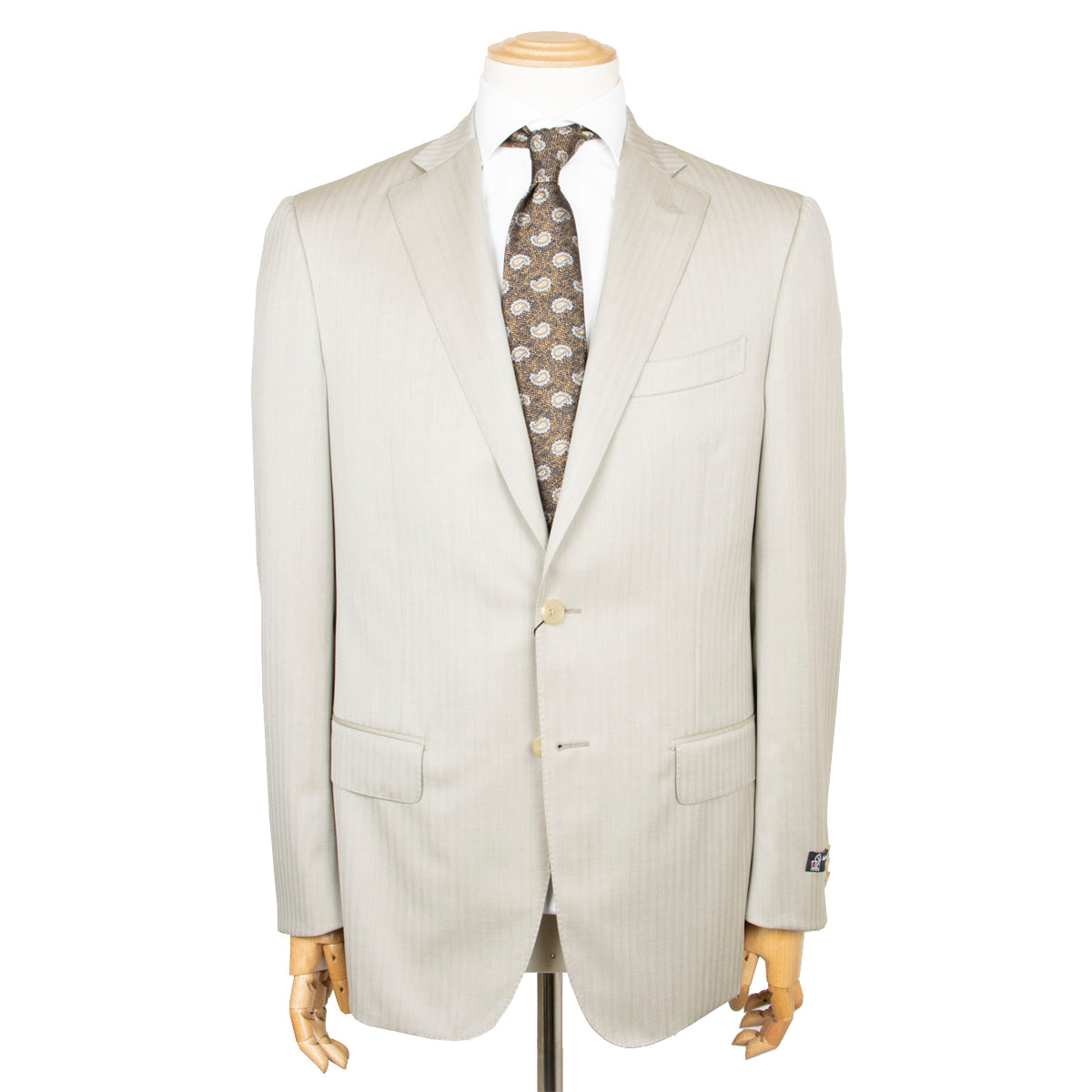 Beige Solaro 150s Wool Suit SUITS Robert Old