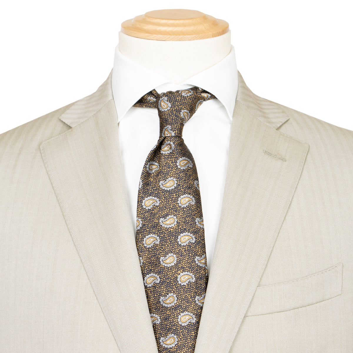 Beige Solaro 150s Wool Suit SUITS Robert Old