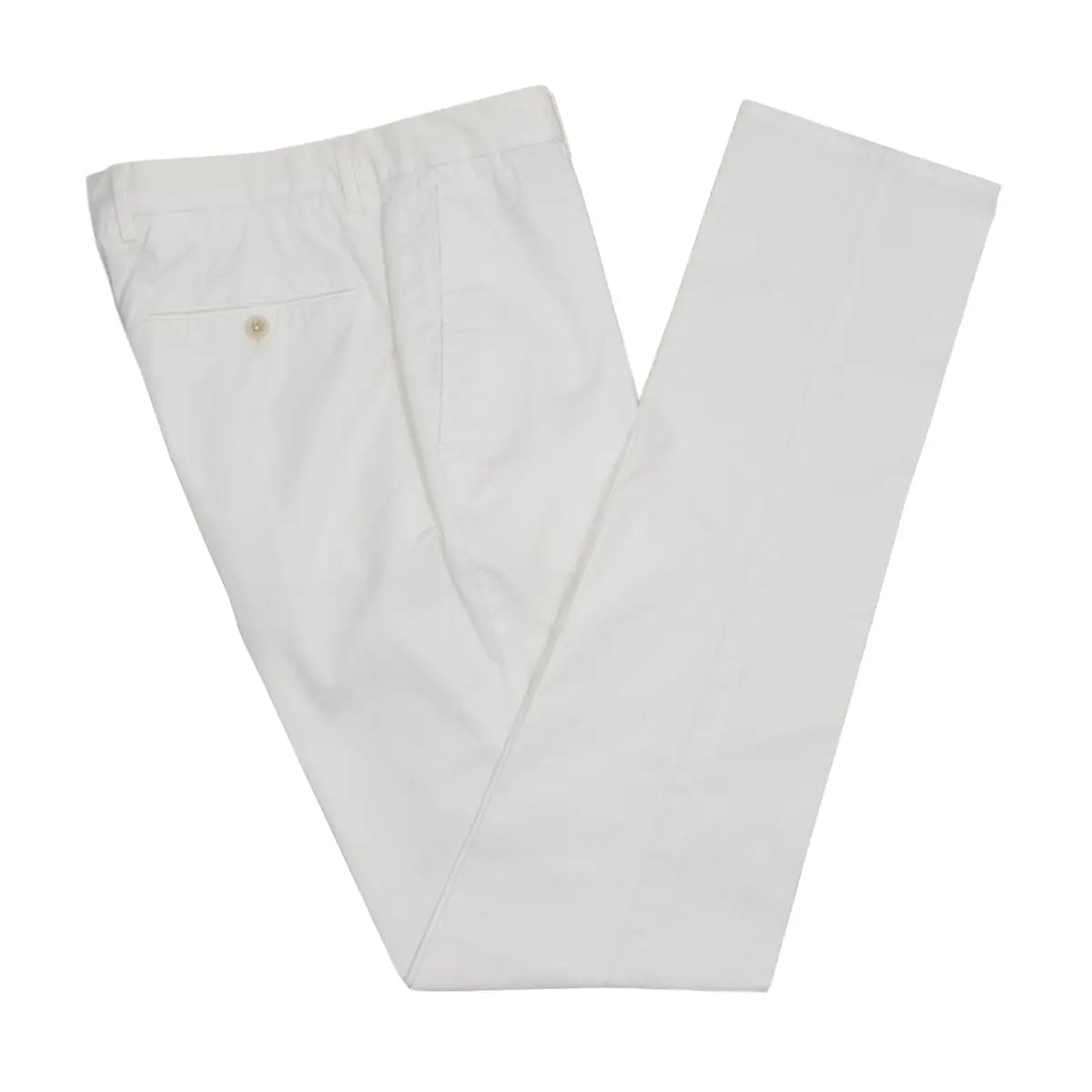Off-White Slim Fit Stretch Cotton Chino CASUAL TROUSERS Robert Old