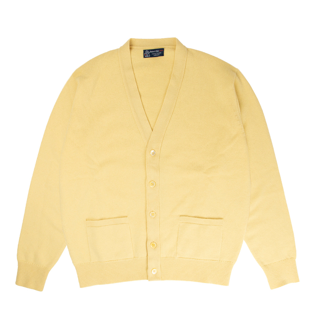 Lemon Frost Mallaig 4ply Cashmere Cardigan CASHMERE Robert Old