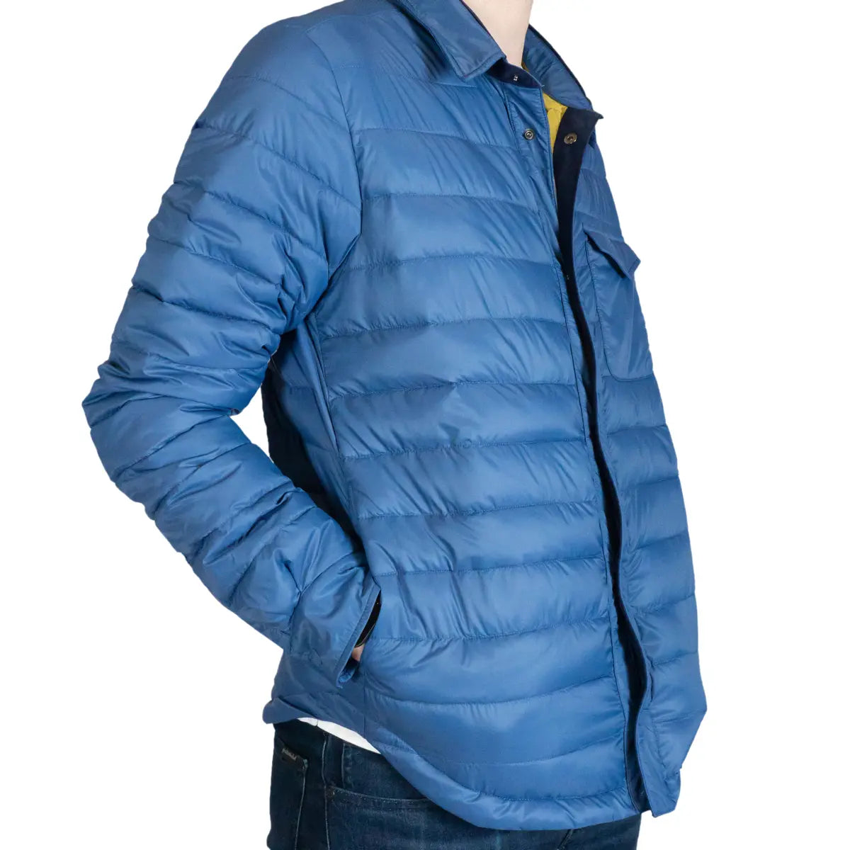Blue ‘Pack It Up’ 12OZ Eco-Down Jacket BLOUSONS Robert Old